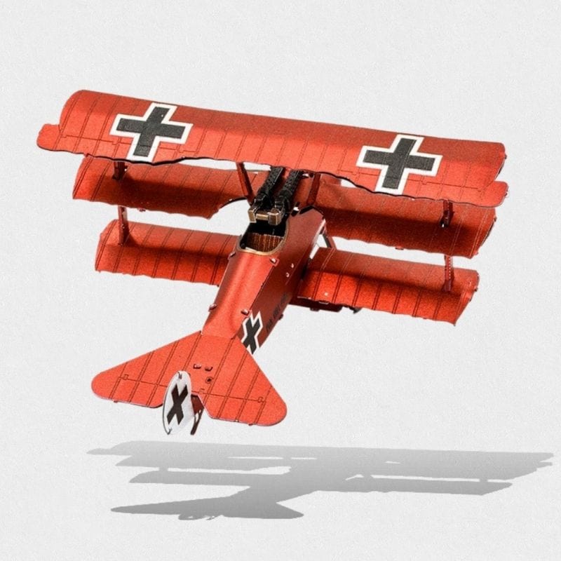 Maquette avion métal vintage Fokker DR.1